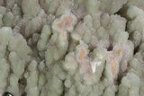Sparkling Green Prasiolite Quartz Formation on Metal Stand #357218-4